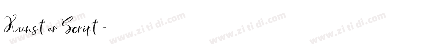 Kunster Script字体转换 Kunster Script字体转换